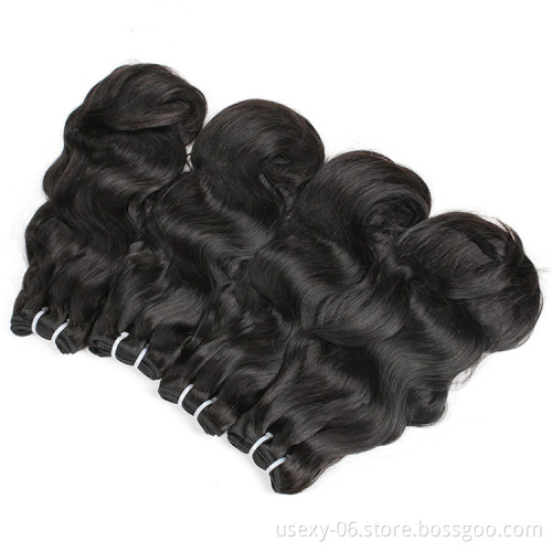 Raw virgin vietnam hair double drawn bundle human hair vendor vietnamese raw virgin cuticle aligned hair products